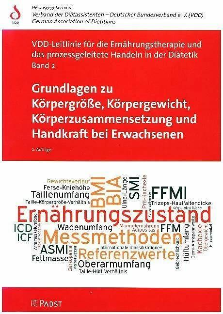 Actual product image Grundlagen zu Körpergrösse, Körpergewicht, Körperzusammensetzung und Handkraft bei Erwachsenen (German, Pabst Science Publishers, 2017)