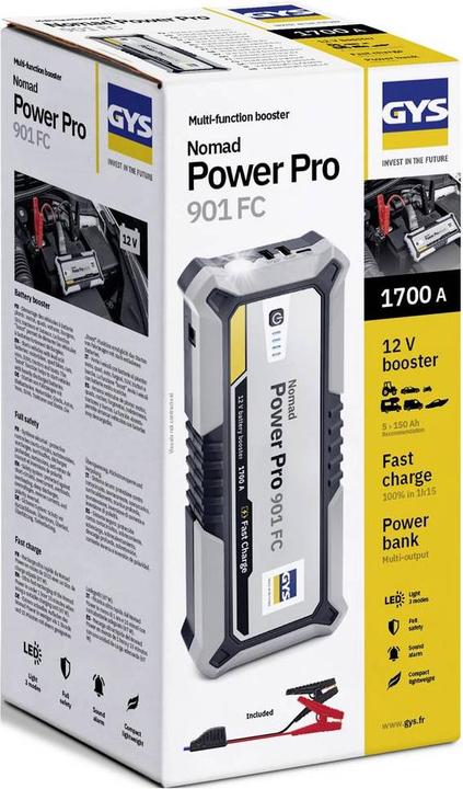 Actual product image GYS LITHIUM-BOOSTER NOMAD POWER PRO 901 FC 085879 Schnellstartsystem