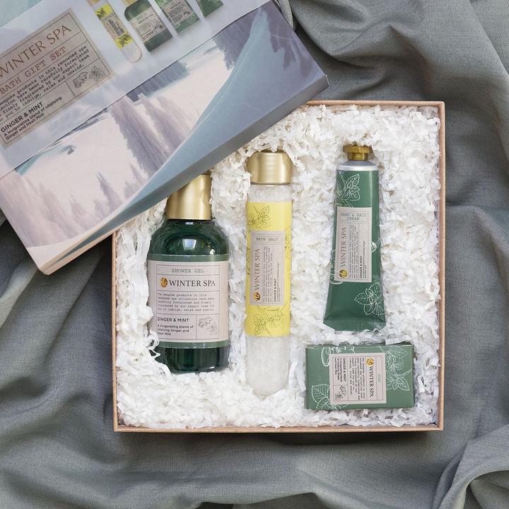 Image du produit Accentra Set de soins WINTER SPA en coffret cadeau, parfum : Ginger & Mint (Kit de soins capillaires)
