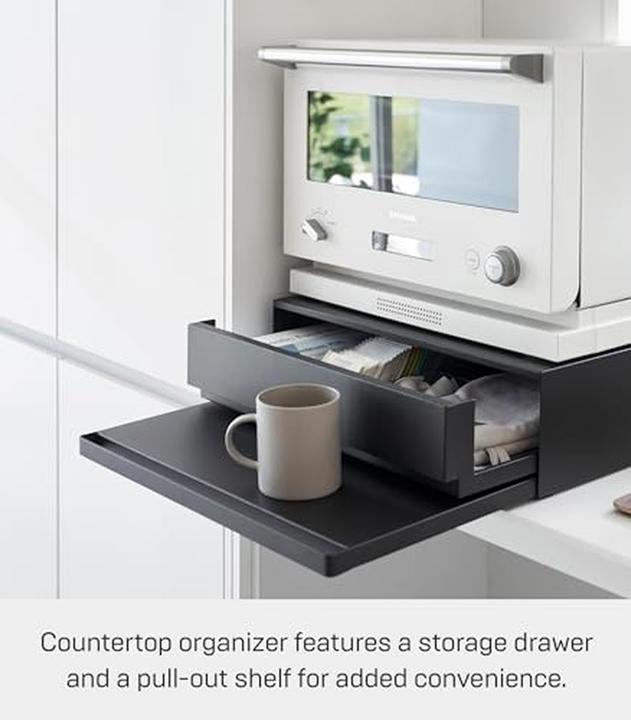 Image du produit Yamazaki Tablette coulissante avec tiroir pour la ligne de cuisine TOWER