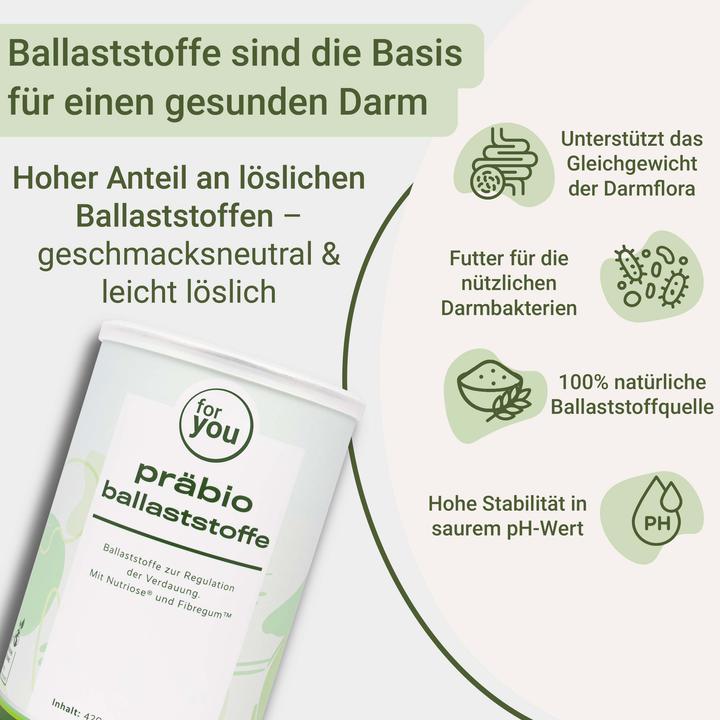 Produktbild For You Präbio ballaststoffe (60 Stk., Pulver, 420 g)