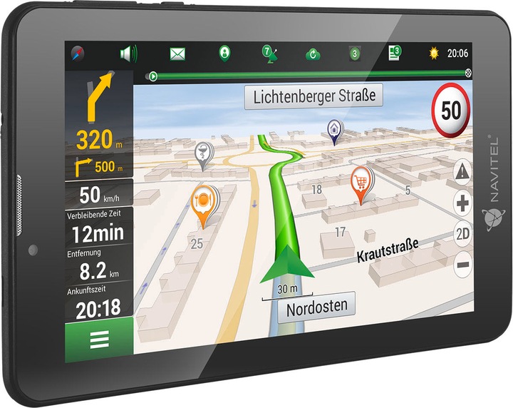 Produktbild Navitel T700 Tablet (7 Zoll) Mediatek (3G, 7", 16 GB, Schwarz)
