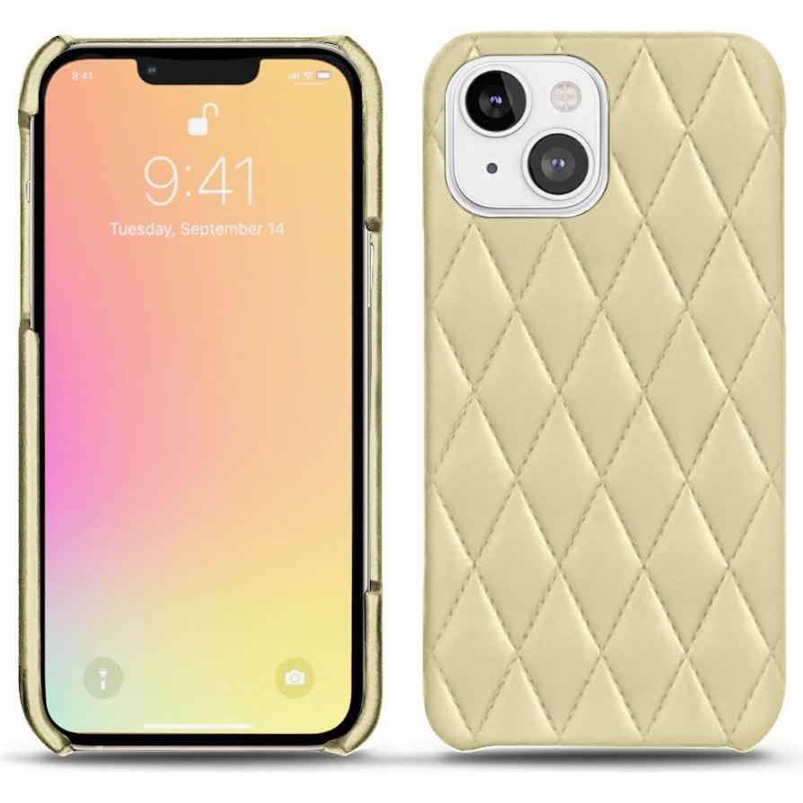 Noreve Lederschutzhülle (Apple iPhone 13), Smartphone Hülle, Beige
