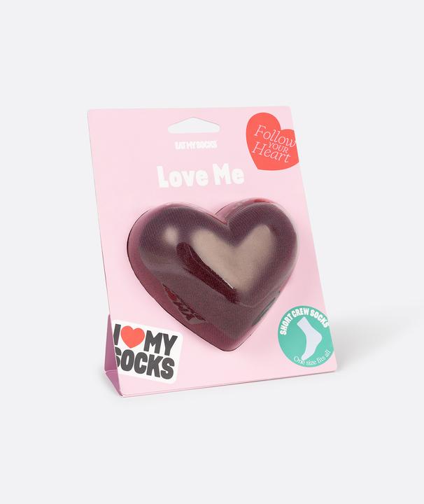 Actual product image Eat My Socks Socks, Love Me, Red (One size)