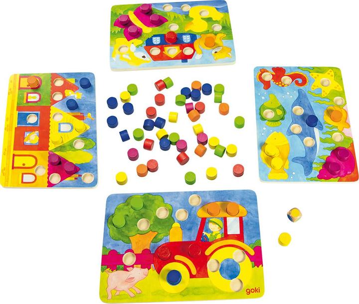 Produktbild Goki Farbwürfelspiel (Deutsch, 1 - 4 Spieler)
