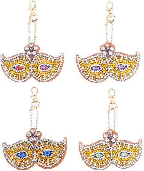 Actual product image Diamond Painting keyring mask