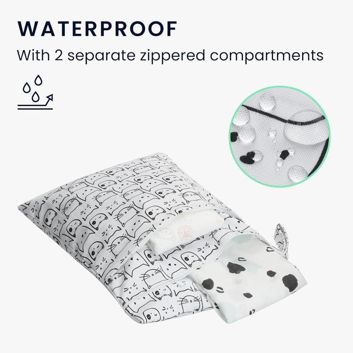 Actual product image Kwmobile 2x nappy bag