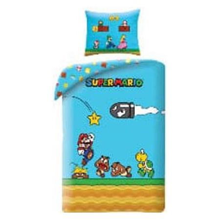 Halantex, Beddengoed Voor Kinderen, Super Mario Beddengoed Ver. 3 140 X 200 Cm / 70 X 90 Cm