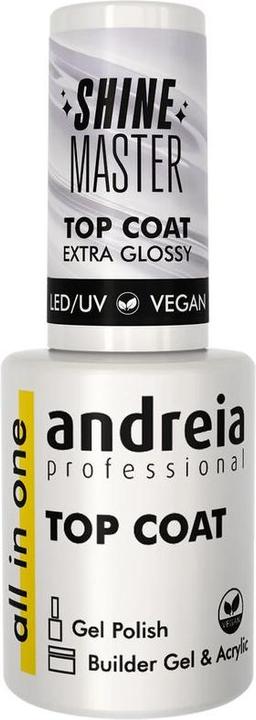 Image du produit Andreia Gel Polish Top Coat Shine Master 105ml (multicolore, Vernis à ongles effet gel)