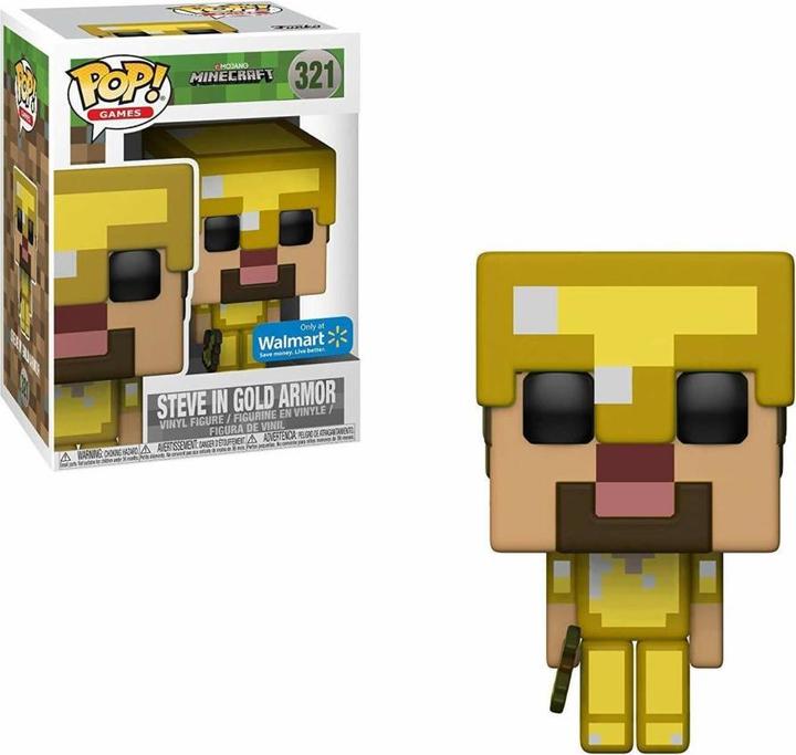 Produktbild Funko POP! Minecraft Steve in Gold Armor Exclusive