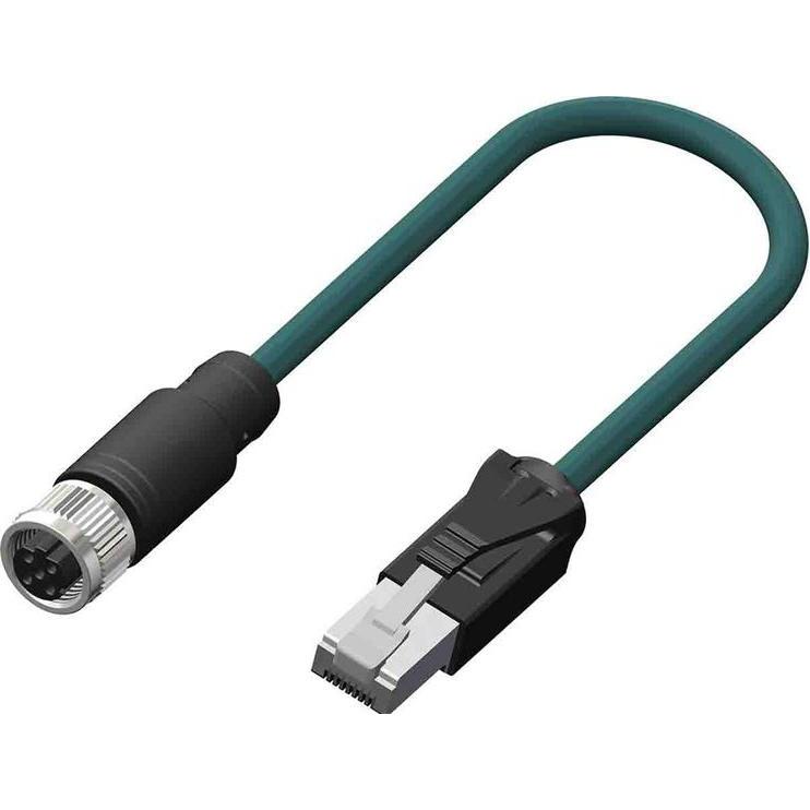 RS PRO konfektioniertes Sensorkabel, M12 RJ45 Stec (0.28 m), Cavo di rete