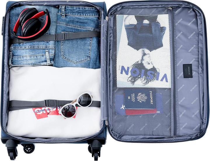 Produktbild Beibye Leichter Stoffkoffer mit Aussentaschen und Dehnungsfuge (75 l)