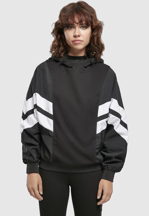 Produktbild Urban Classics Ladies Mix Crinkle Nylon Sweat Hoody (XL)