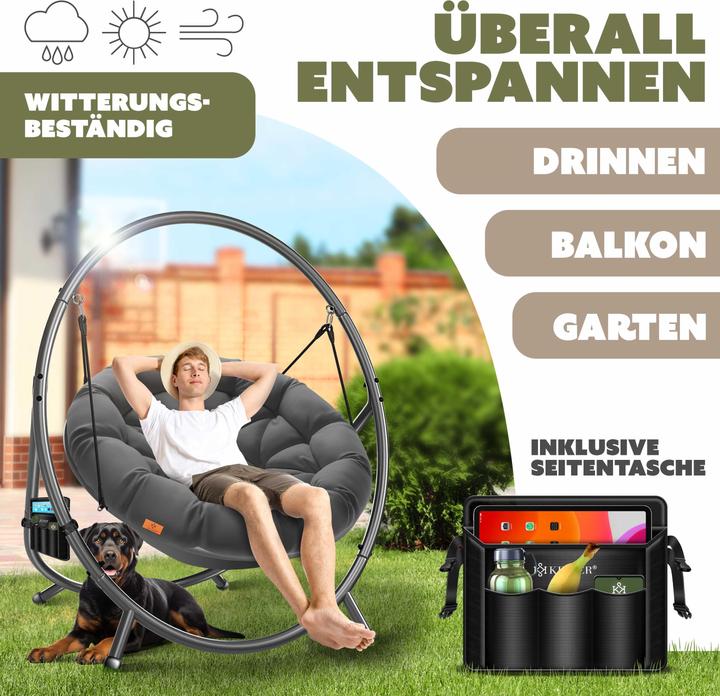 Image du produit Kesser Fauteuil suspendu avec support (150 kg)