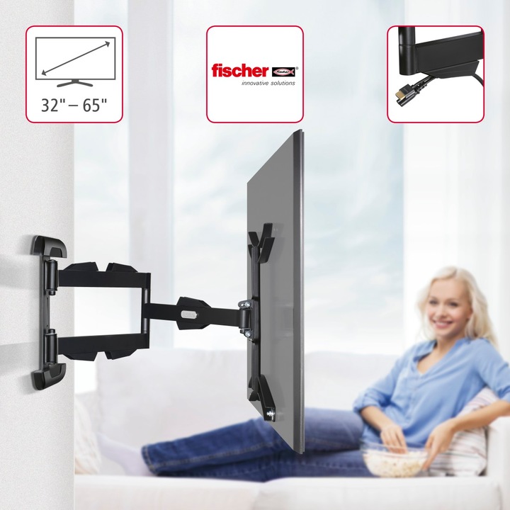 Actual product image Hama Fullmotion (Wall, 65", 25 kg)