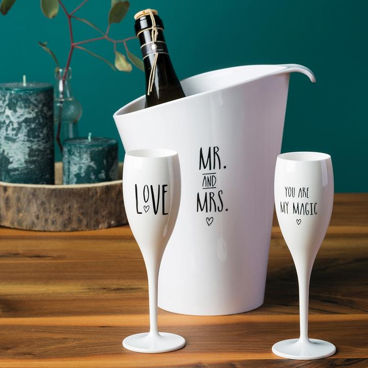 Produktbild Koziol Sektglas Cheers mit Druck Love (10 cl, 1 Gläser, Sektgläser)