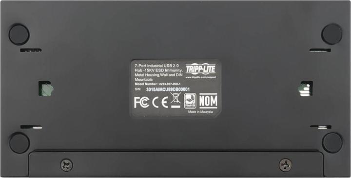 Immagine prodotto Eaton Hub USB 2.0 a 7 porte di livello industriale Immunità ESD 15kV Alloggiamento in metallo Montabile (USB-A, 7 porte)