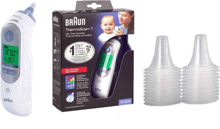 Braun IRT 6520 ThermoScan 7 + beschermkappen LF 40