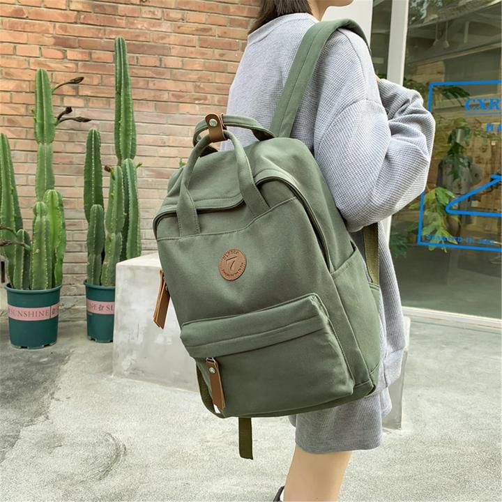 Immagine prodotto Only-Bags.Store Zaino vintage ad alta capacità, borsa per laptop, zaino in tela, zaino per la scuola superiore