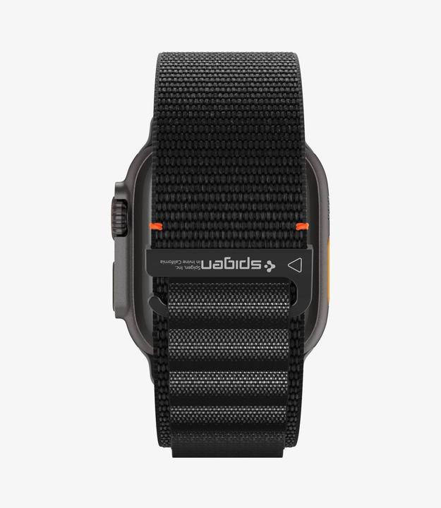 Produktbild Spigen - WBF1 - Apple Watch 6 / 7 / 8 / 9 / 10 / SE / SE 2 / Ultra / Ultra 2 (44/45/46/49mm) - Black (Nylon)