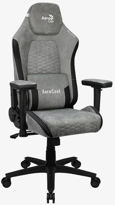 Produktbild AeroCool Fotel CROWN AeroSuede Stone Grey