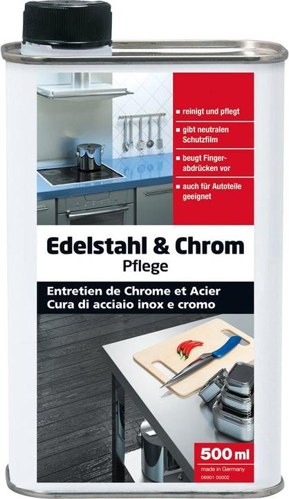 Glutoclean Entretien de l'acier inoxydable + chrome 500 ml