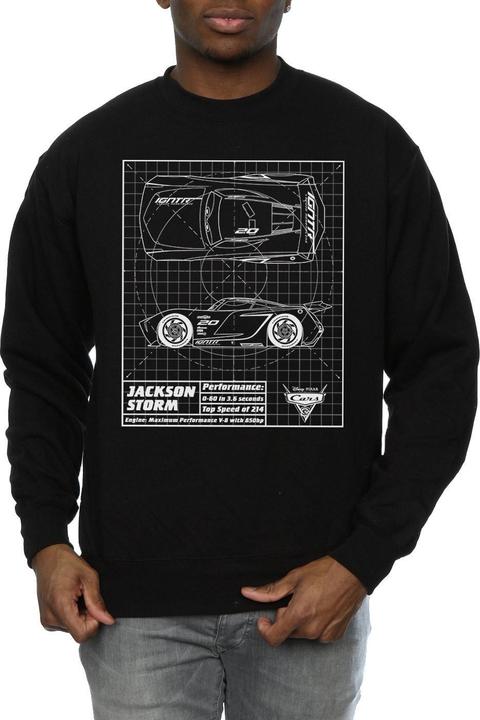 Produktbild Disney Cars Jackson Storm Blueprint Sweatshirt (M)