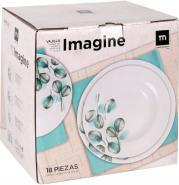 Actual product image La Mer round dinnerware 18 pieces imagine md (18 Piece)