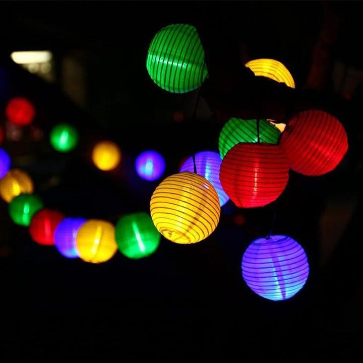 Image du produit Hermex Guirlande lumineuse solaire de 6,5 m Guirlande lumineuse à boules Multicolore (6.50 m)