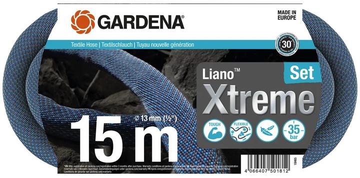 Image du produit Gardena Tuyau textile Liano Xtreme 1/2, kit de 15 m (15 m, 12.70 mm)