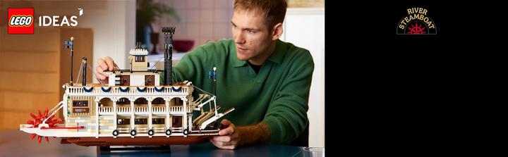 Image du produit LEGO Flussraddampfer (21356, LEGO Ideas, LEGO difficiles à trouver)