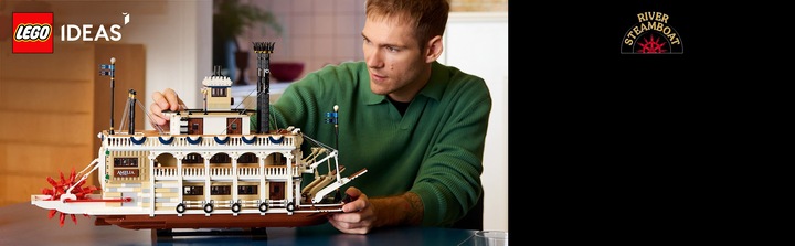 Actual product image LEGO Flussraddampfer (21356, LEGO Ideas, LEGO Rare Sets)