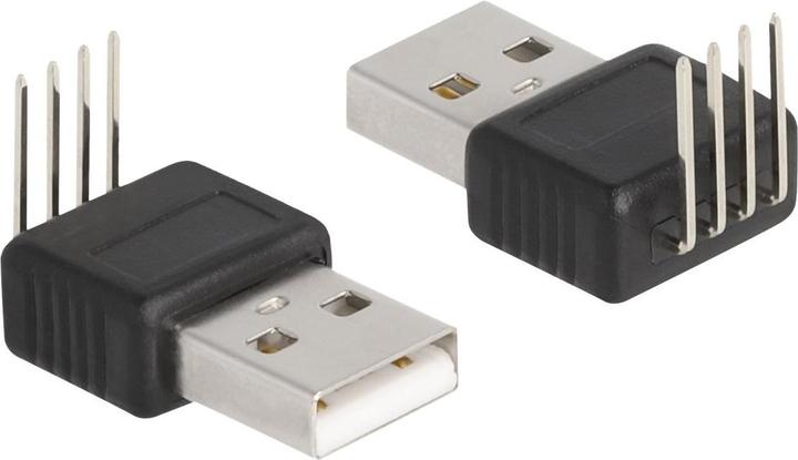 Produktbild Delock Adapter USB 2.0 Type-A Stecker zu 4 Pin 90 gewinkelt (USB-A, 2.70 cm)