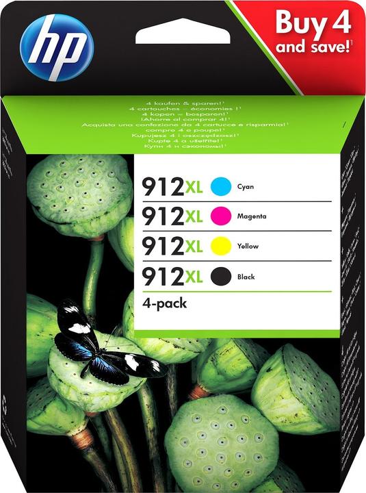 Produktbild HP 912 XL Inktcartridge 4-kleuren Multipack (3YP34AE) (BK)