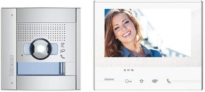 Produktbild Bticino Flex’ONE Video-Set mit Türstation SFERA Allmetal und Hausstation CLASSE 300 X13E (WLAN)