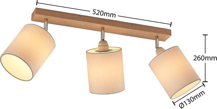 Actual product image Lindby Imarin ceiling spotlight, 3 lights, white (E27)