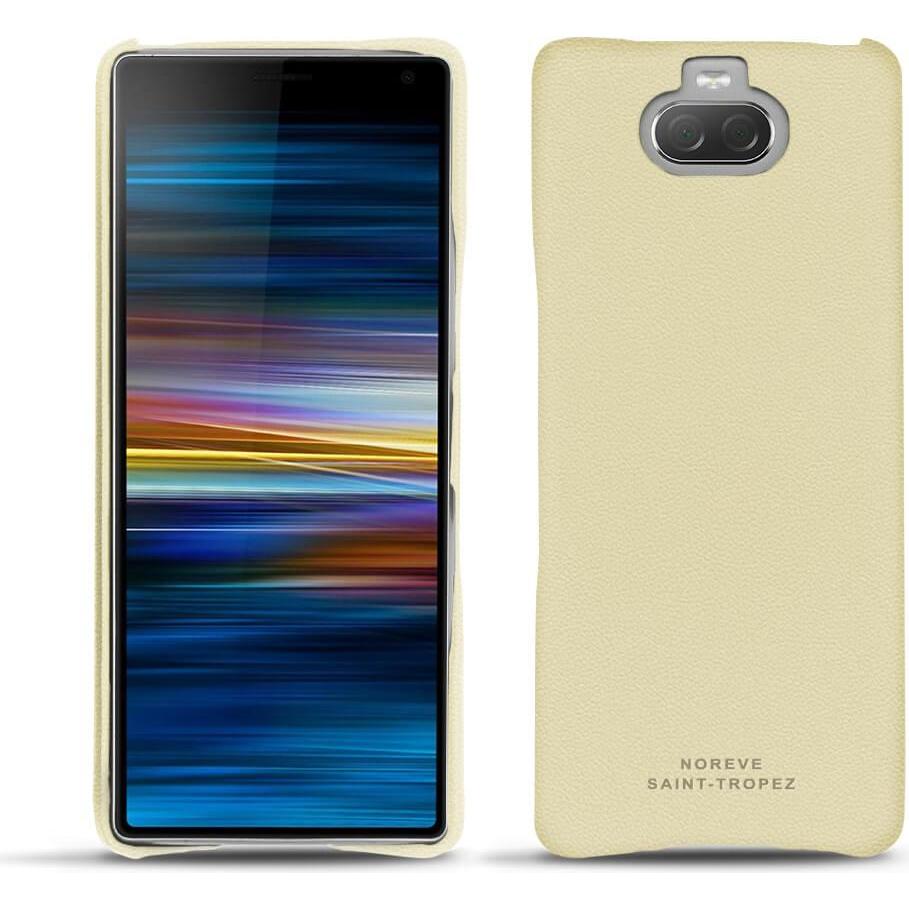 Noreve Lederschutzhülle (Sony Xperia 10 Plus), Smartphone Hülle, Beige