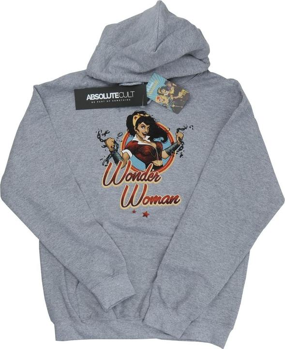 Actual product image Mens DC Bombshells Wonder Woman Badge Hoodie (XXL)