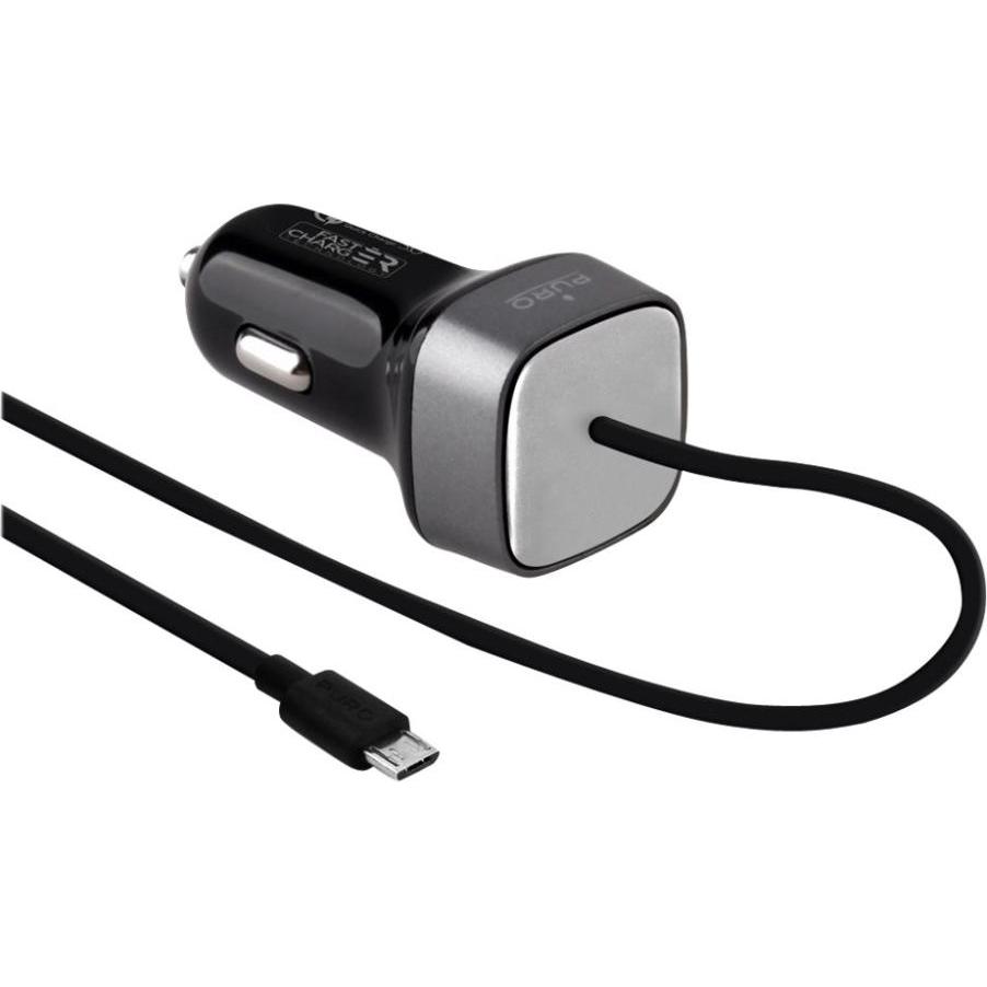 Puro KFZ PKW Schnellladegerät Micro-USB - 2A-18W, Auto Adapter