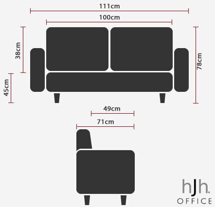 Produktbild Hjh Office Aruba Step (2-Sitzer)