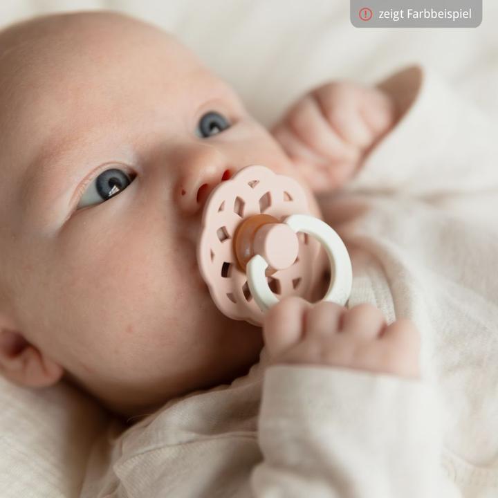 Produktbild Bibs Bohème Latex Schnuller (Grösse 1, 0-6 Monate), Sage GLOW & Cloud GLOW (2 x, bis 6 Monate)