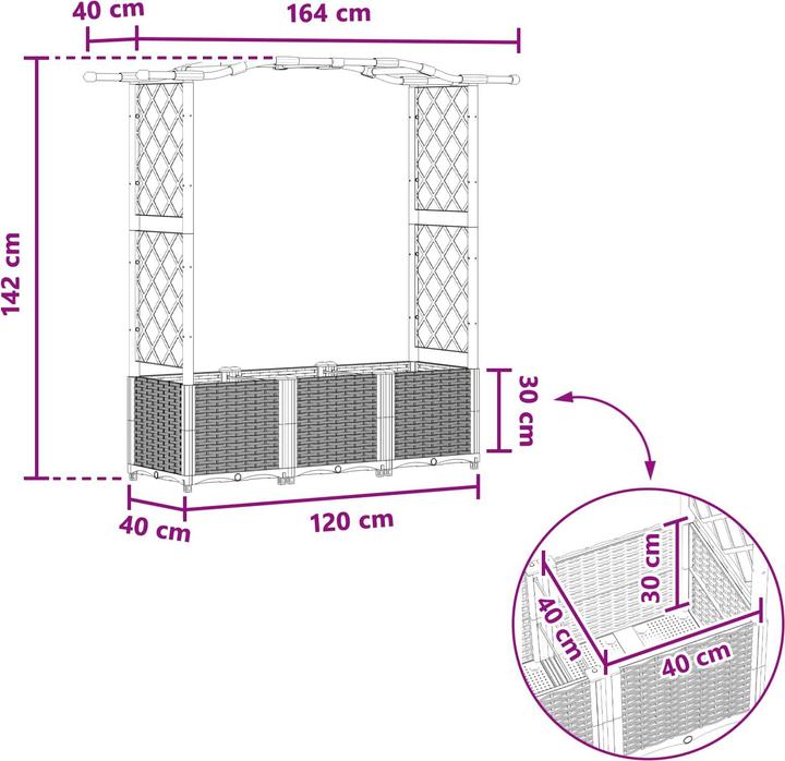 Produktbild vidaXL Hochbeet