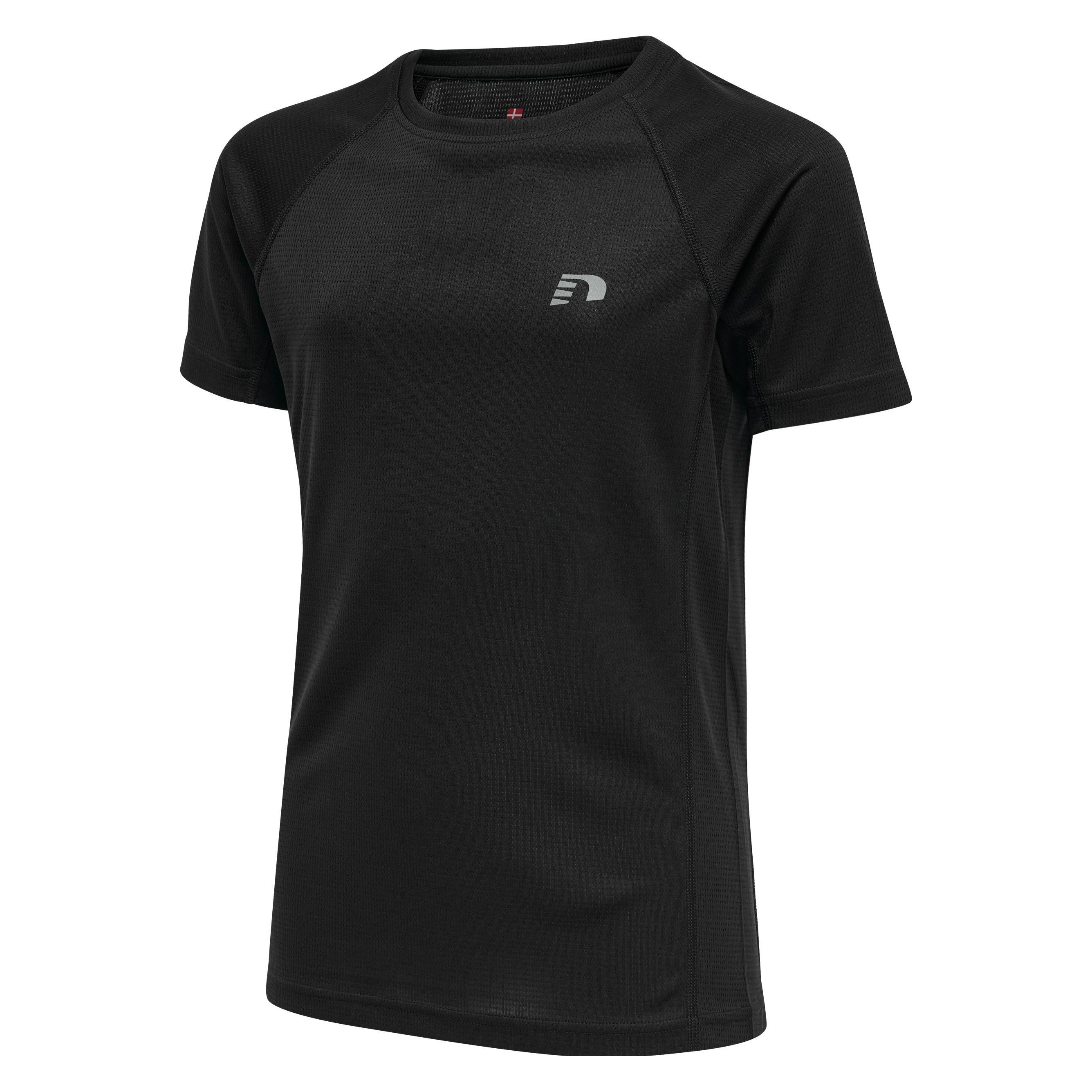 Newline, Unisex, Sportshirt, Kids Core Running T-Shirt S/S (128), Schwarz, 128