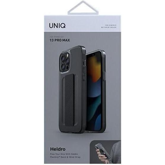 Thumbnail - PanzerGlass Case UNIQ Heldro Apple iPhone 13 Pro Max dymny / smoke (Apple iPhone 13 Pro Max), Smartphone Hülle, Grau
