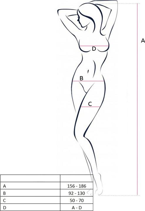 Produktbild Passion Woman Bs053 Bodystocking White One Size (One Size)