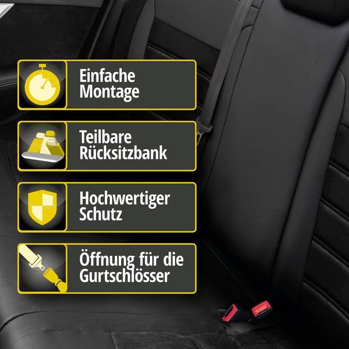 Produktbild Walser Sitzbezug für Skoda Fabia II (542) 12/2006-12/2014, 1 Rücksitzbankbezug