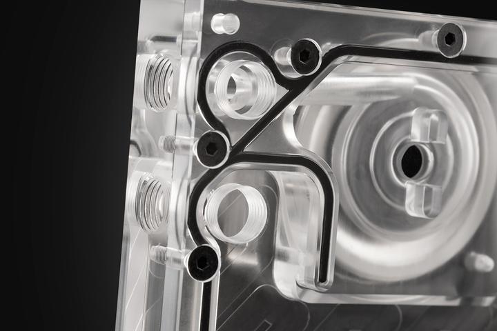 Actual product image EKWB EK-Quantum Kinetic3 FLT D5 PWM reservoir-pump combination - 92mm, D-RGB