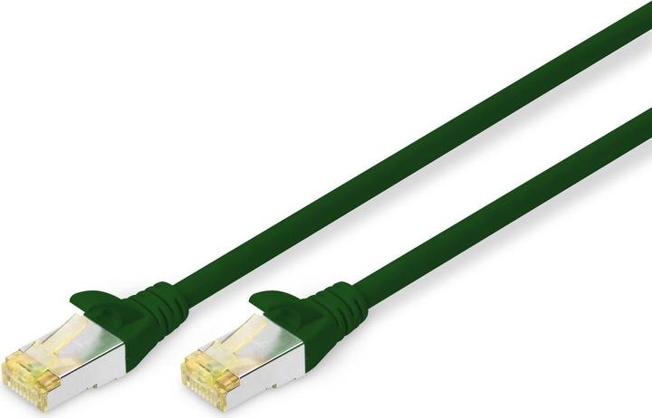 Immagine prodotto Digitus Cavo adattatore CAT6A S-FTP, 0,5m, verde (SFTP, CAT6a, 0.50 m)
