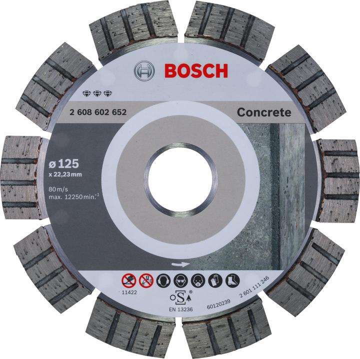 Actual product image Bosch Professional Zubehör PRO Concrete diamond cutting disc, 125 x 22.23 mm