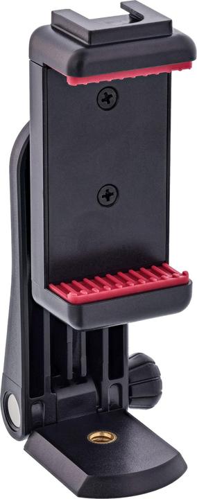 InLine ® Smartphone Halterung, 55–85mm, 1/4" Gewinde & Kaltschuh, schwarz